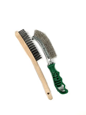 Wooden and Plastic Handled Wire Brush