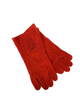 Red Welding Gauntlets