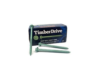 Timberdrive Screw, Heavy Duty Timber Fixing Green Coated